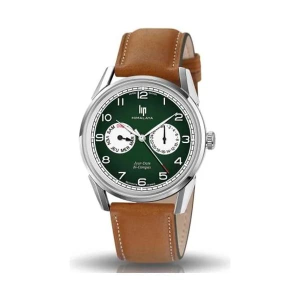 Lip Montre Lip Himalya - Homme - cadran Vert- 40 mm - Acier inoxydable - 671674