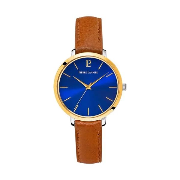 Pierre Lannier Montre Pierre Lannier Collection Chouquette en Cuir Marron