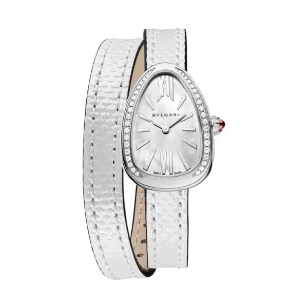 Bulgari Montre quartz Femme Serpenti Blanc