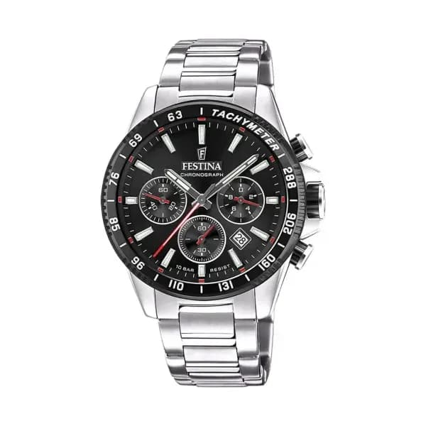 Festina Montre Festina Collection Timeless Chronograph en Acier Argenté