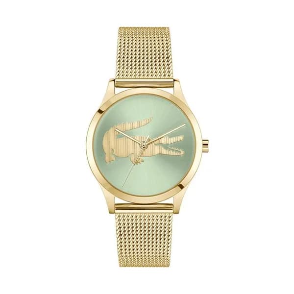 Lacoste Montre Lacoste Collection Crocodelle en Acier et PVD Doré