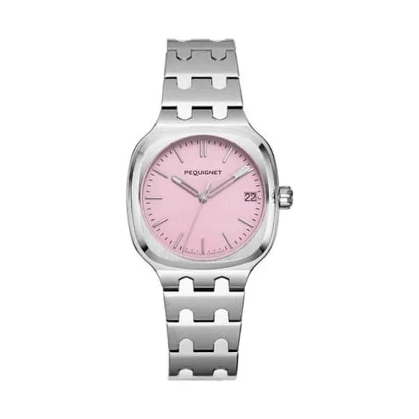 Pequignet Montre Pequignet Manufacture Concorde Automatique Cadran Rose - 9046483