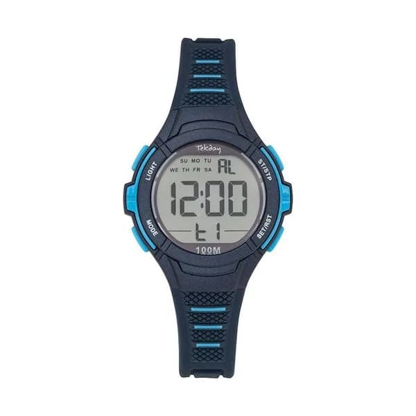 Tekday Montre TekDay en Silicone Bleu