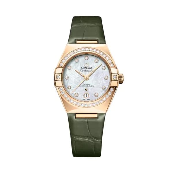 Omega Constellation 29 mm, or Moonshine™ sur alligator