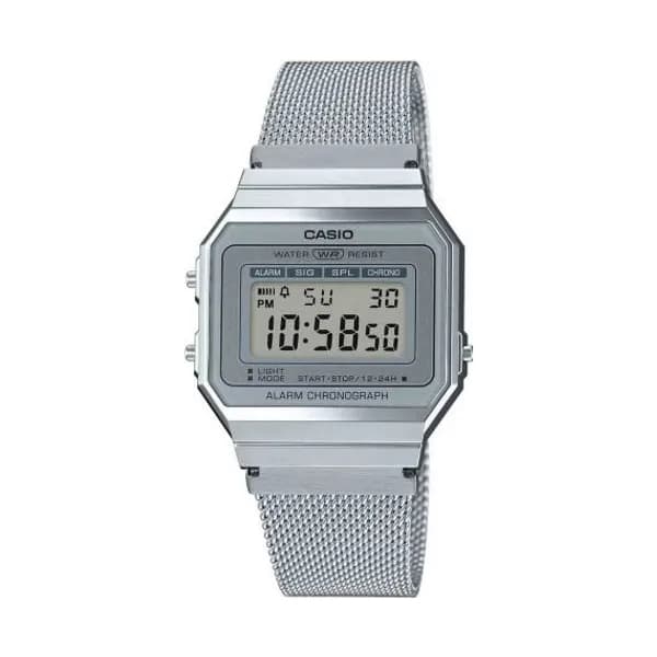 Casio Montre Casio Vintage - Série Iconic - Argent - A700WEM-7A