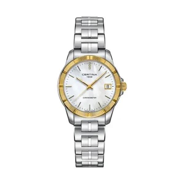 Certina Montre Certina DS Jubile Lady Quartz Cadran Blanc Bracelet Acier