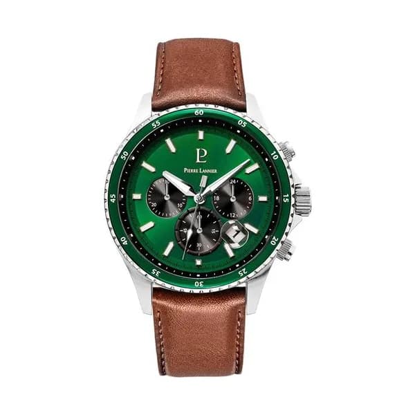 Pierre Lannier Montre Pierre Lannier Collection Cronos en Cuir Marron
