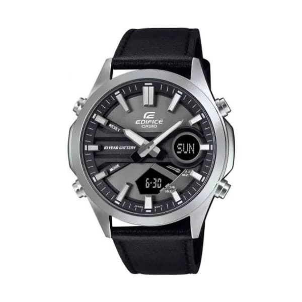 Casio Edifice Montre Casio Edifice - EFV-C120 - Noir & Cuir - EFV-C120L-8A