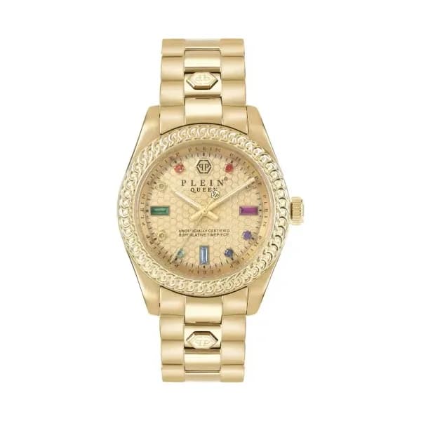 Philipp Plein Montre quartz Femme Queen Doré