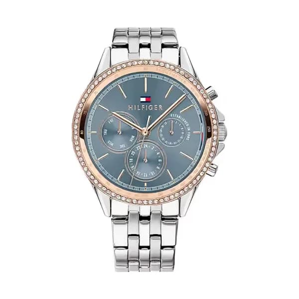 Tommy Hilfiger Montre Femme TOMMY HILFIGER en Acier Gris Etanche