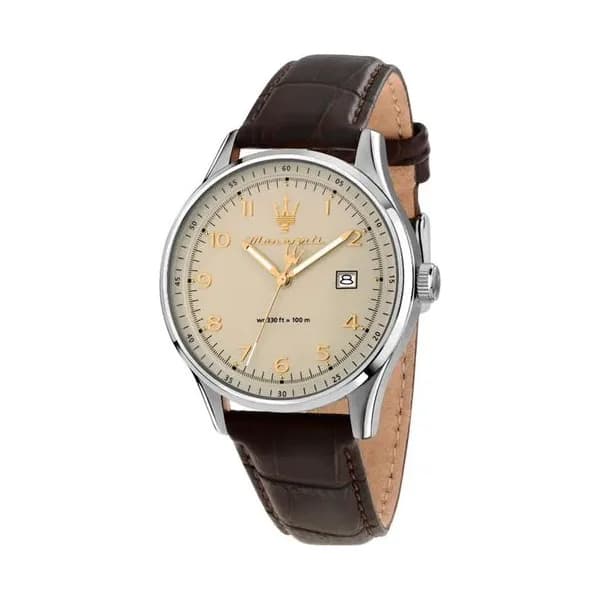 Maserati Montre Maserati Collection Sorpasso en Cuir Marron