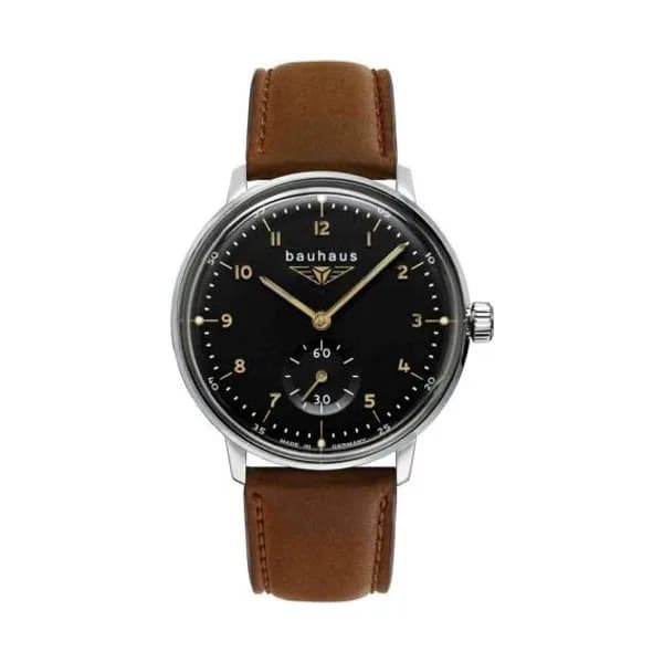 Bauhaus Montre Bauhaus Dessau Ladies Quartz Cadran Noir Bracelet Cuir - 20372