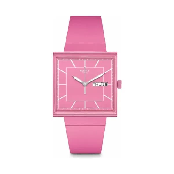 Swatch Montre quartz Mixte What if Rose