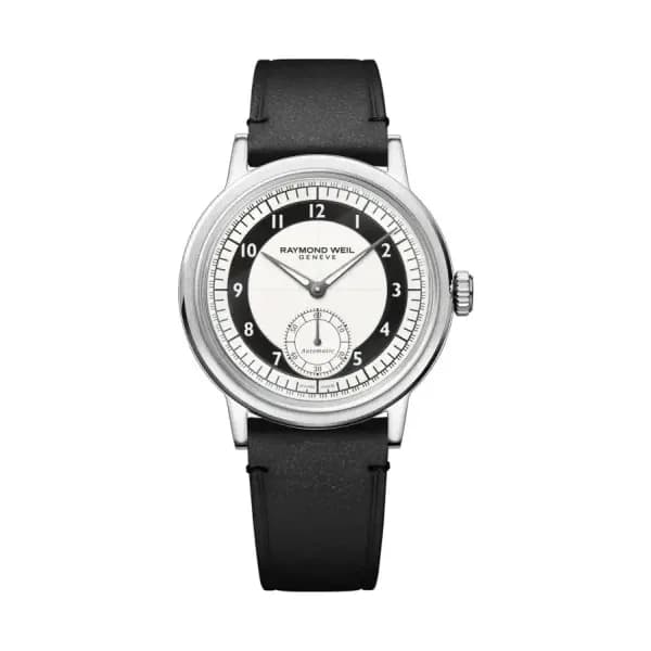 Raymond Weil Montre Millesime Small Seconds 39 mm - Cadran Tuxedo noir et blanc
