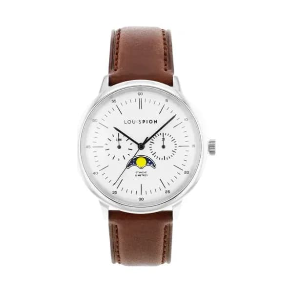 Louis Pion Montre quartz Homme Axel Blanc