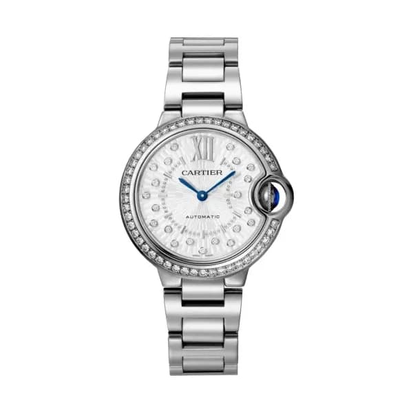 Cartier Montre automatique Femme Ballon bleu Argenté