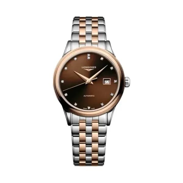 Longines Montre Longines Flagship classic 30 mm Automatique Cadran Brun "soleil" Bracelet Acier