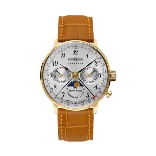 Zeppelin Montre Zeppelin LZ 129 Hindenburg Moonphase Ladies Quartz Cadran Argent - 70391