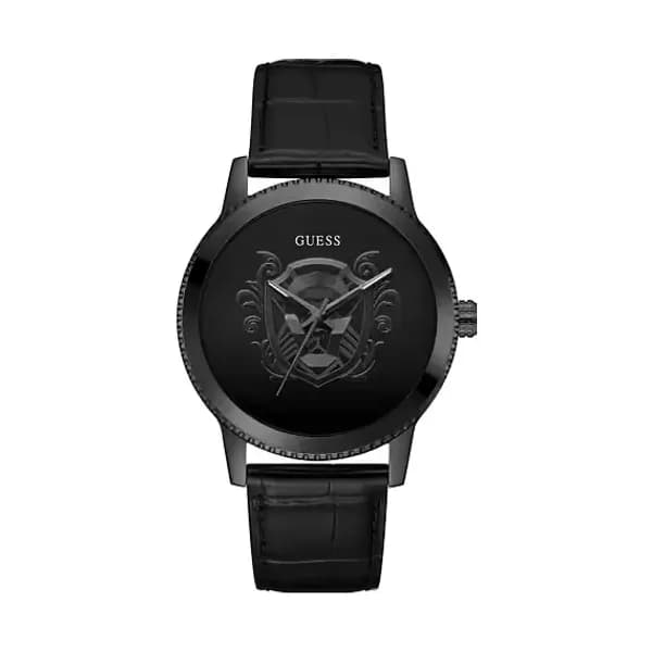 Guess Montre Homme GUESS en Cuir Noir Etanche