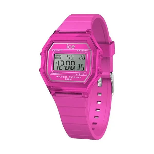 Ice Watch Montre Ice Watch Collection Ice Digit Retro en Silicone Rose