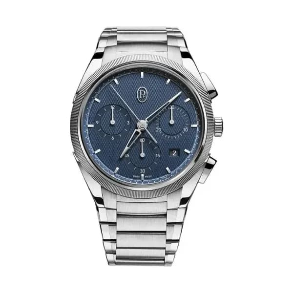 Parmigiani Fleurier Tonda Pf Chronograph Steel Platinum Milano Blue