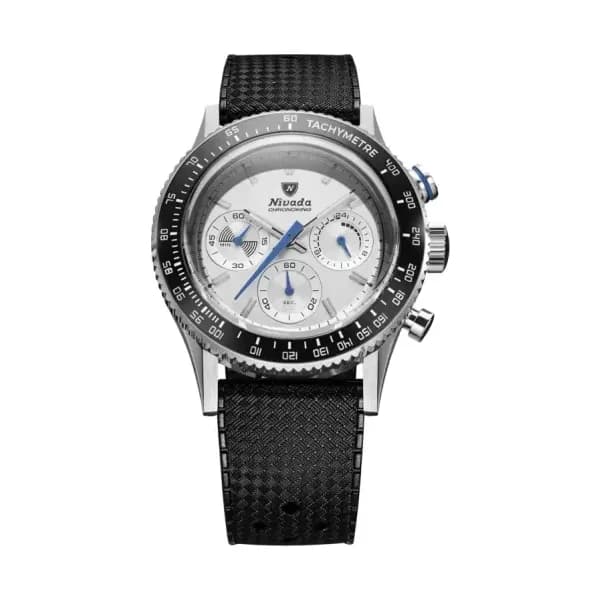 Nivada Grenchen Montre Chronoking Racing Grey Lunettes interchangeables