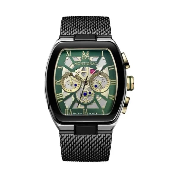 Montignac Montre Montignac en Acier et PVD Noir