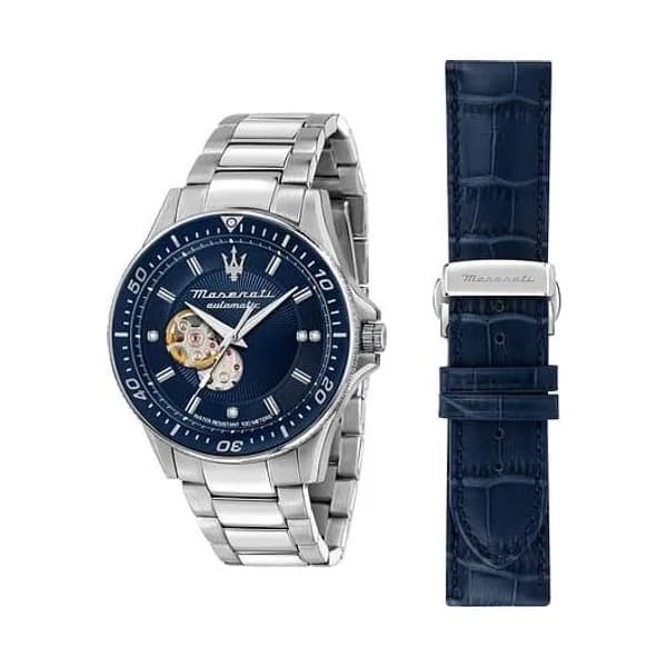 Maserati Coffret MASERATI SFIDA Montre Homme en Métal et Bracelet Interchangeable
