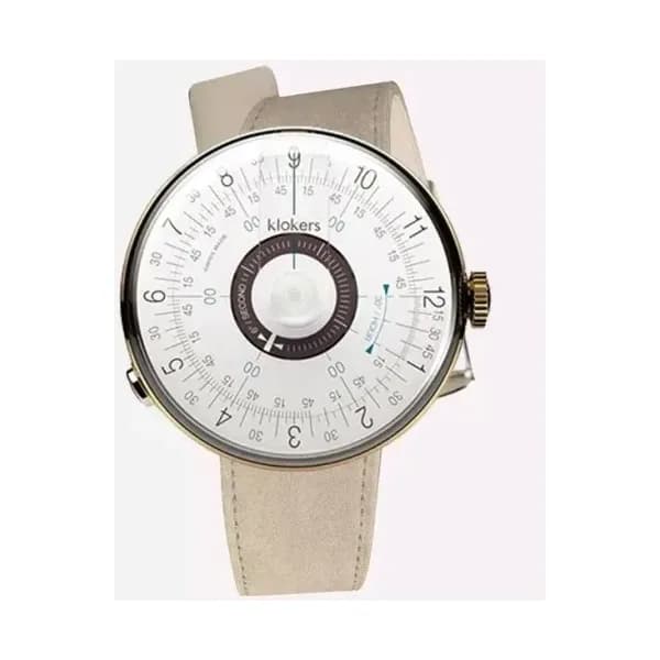 Klokers Montre Klokers KLOK-08 Bracelet Alcantara Beige