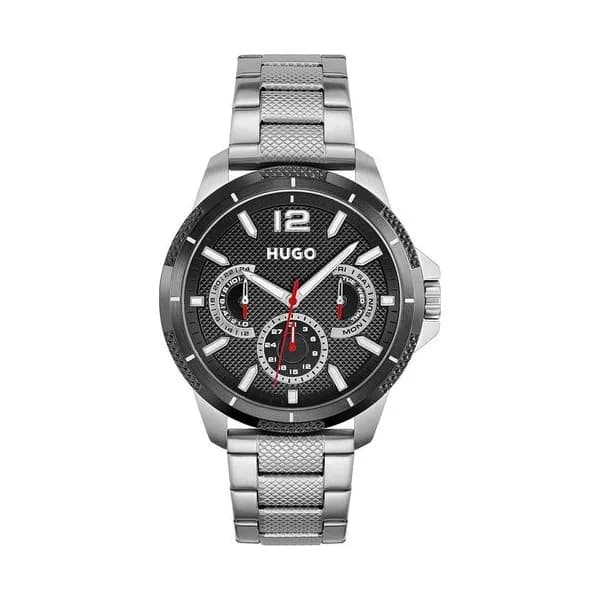 Hugo Montre Hugo en Acier Argenté