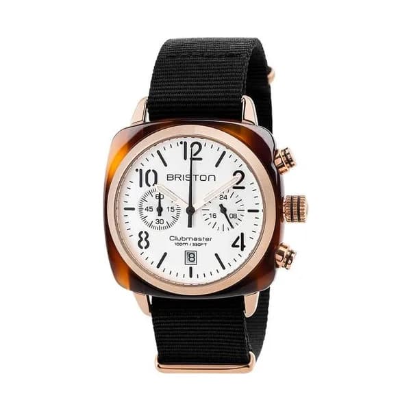 Briston Montre Briston Collection Clubmaster Classic en Nato Nylon Noir