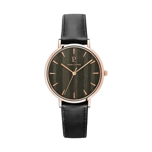 Pierre Lannier Montre Pierre Lannier en Cuir Noir