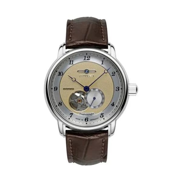 Zeppelin Montre Zeppelin Friedrichshafen Auto Open Heart Automatique Cadran Doré - 85665