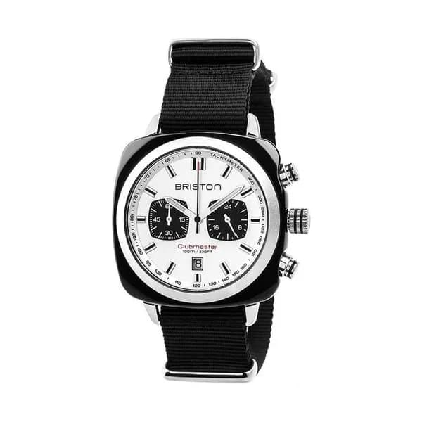Briston Montre Briston Collection Clubmaster Sport en Nato Nylon Noir