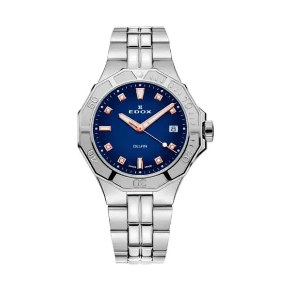 Edox Montre Delfin Diver Date Lady Special Edition 53020-3M-BUDDR