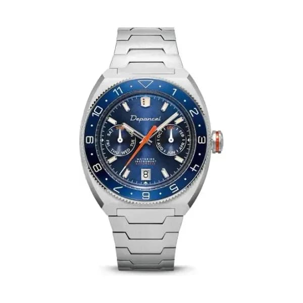 Depancel Montre Depancel Allure D[R]IVER Cadran Bleu Bracelet Acier Inoxydable