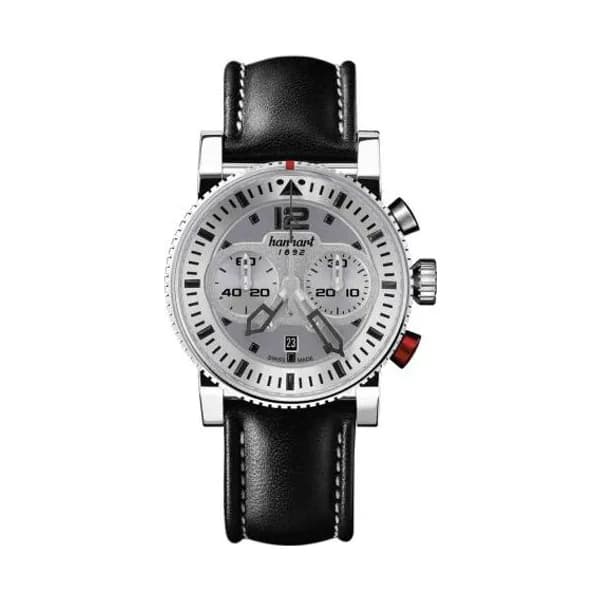 Hanhart Montre Hanhart Primus Pilot Silver Automatique diamètre 44 mm- 740.220-0020