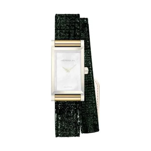 Michel Herbelin Bracelet montre interchangeable mauna Loa Velours Vert Brillant Vert - BRAC17048P185