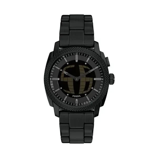 Fossil Montre Fossil Collection Machine Big Tic en Acier et PVD Noir