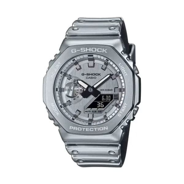 Casio Montre GShock G-Steel - GM-2100 Series - Argent 49.3 x 44.4 mm- GM-2100YM-8A