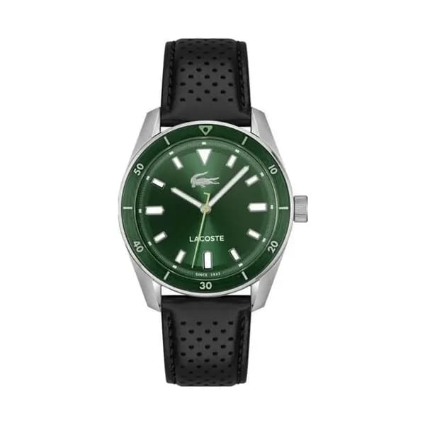 Lacoste Montre Lacoste Collection Boston en Cuir Noir
