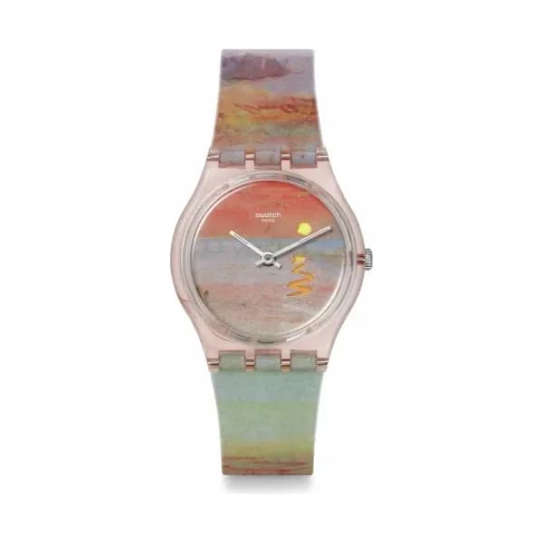 Swatch Montre quartz Mixte Art Journey Rouge