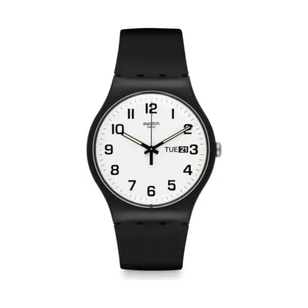 Swatch Montre quartz Mixte New gent Blanc