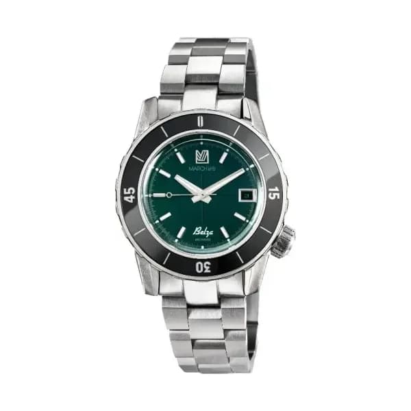 March LA.B Montre BELZA AUTOMATIQUE FOREST - Acier 3 maillons