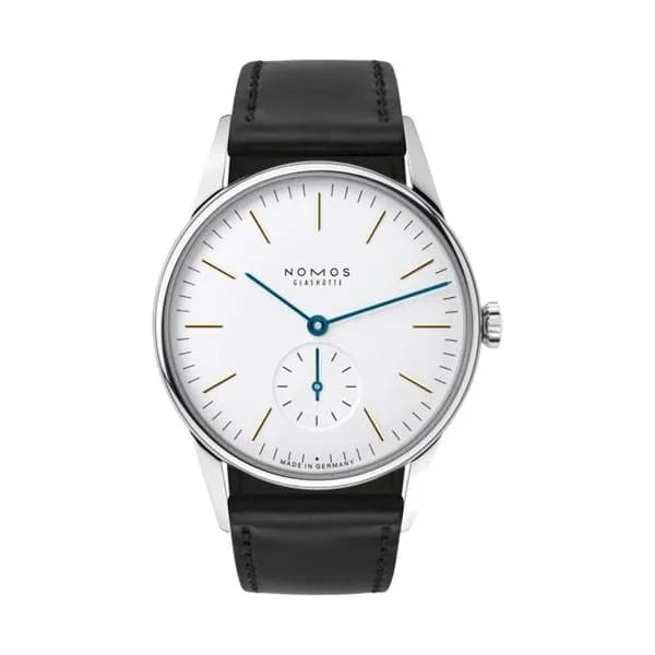 Nomos Montre NOMOS Orion mécanique bracelet cuir véritable noir 35 mm