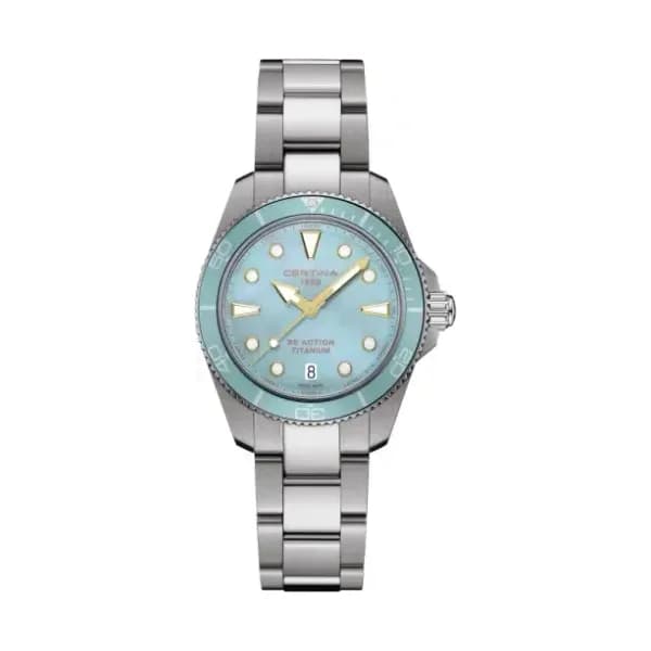 Certina Montre Certina DS Action 34.5mm Cadran Nacre Bracelet Titane