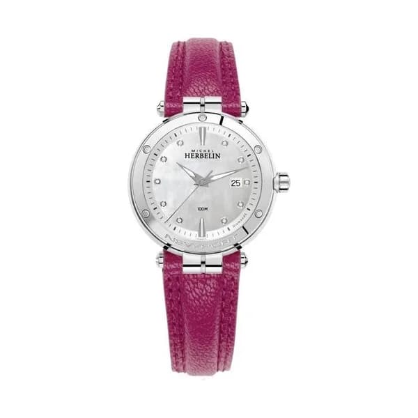 Michel Herbelin Montre Herbelin Newport Femme Quartz Diamants - 14288AP89FU