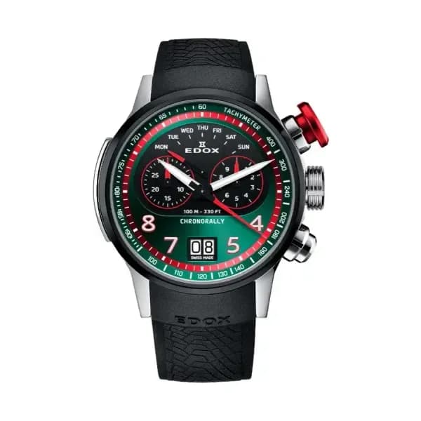 Edox Montre Chronorally Chronograph 45 38001-TINNR-VR