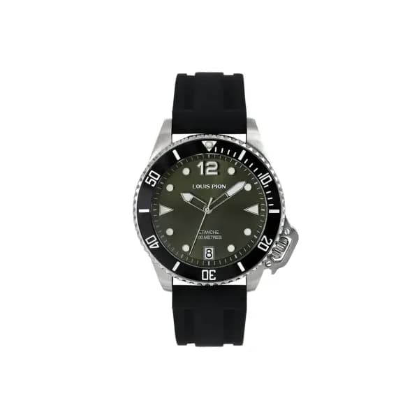 Louis Pion Montre quartz Homme Marin Vert olive