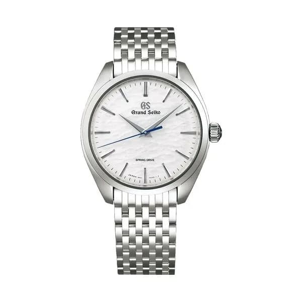 Grand Seiko Montre Grand Seiko Elegance "Omiwatari" Spring Drive cadran blanc bracelet acier 38,5 mm